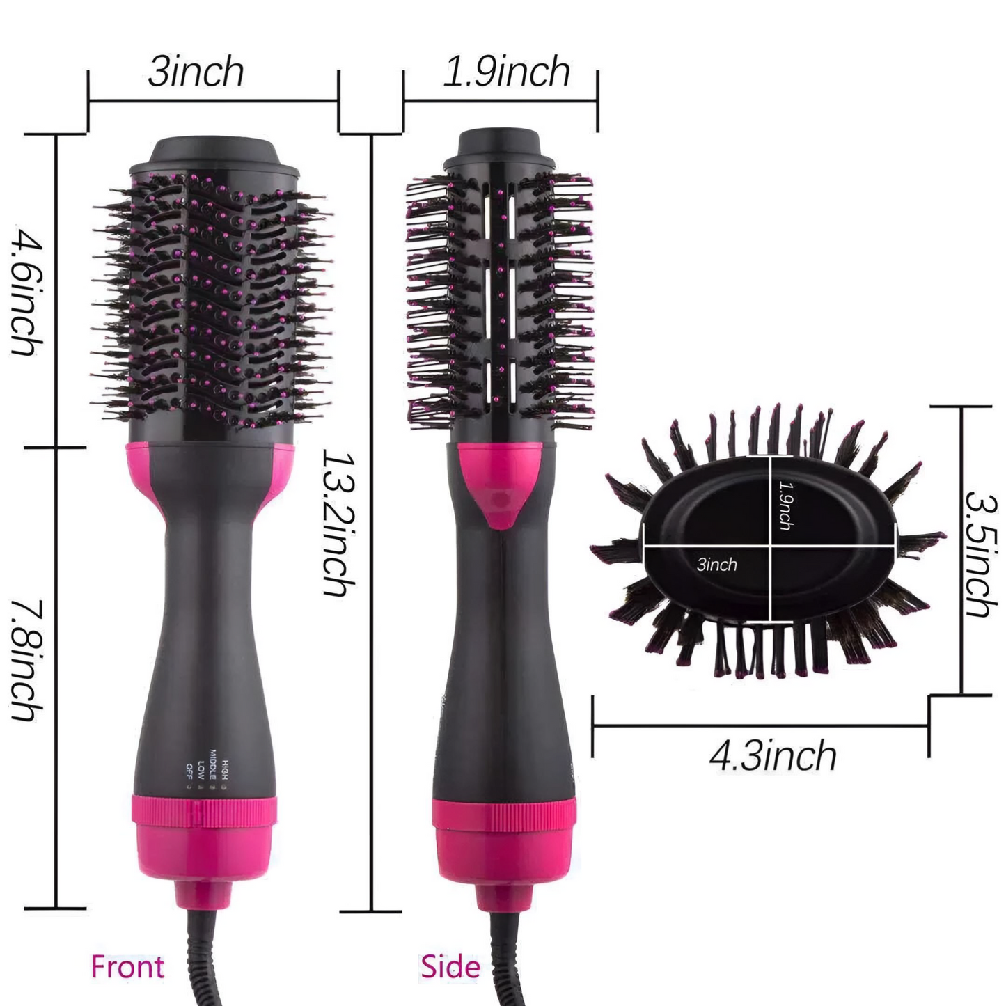 One Step Hair Dryer & Volumizer — Hot Air Brush, Straightener + Styler